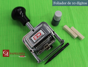 FOLIADOR METALICO AUT. 10 DIGITOS